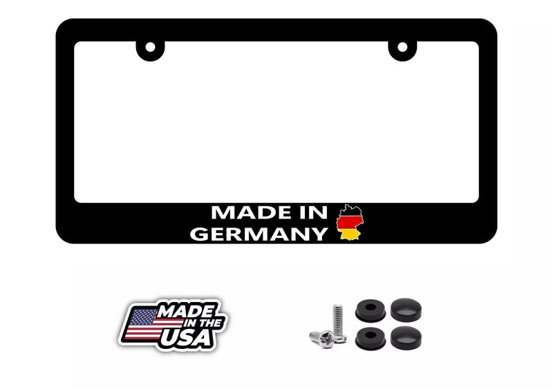 Made In Germany German Flag Car Truck Auto License Plate Frame