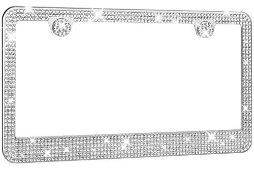 Soporte de placa para marcos de placa de matrícula de diamante delantero o trase