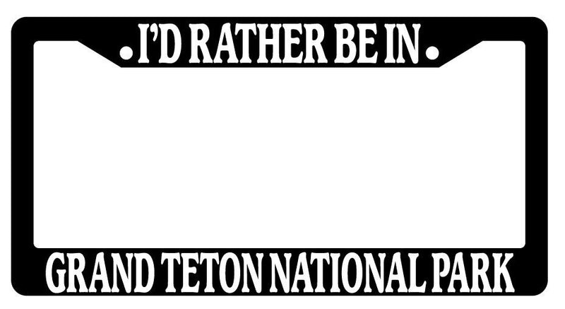 Black License Plate Frame I&