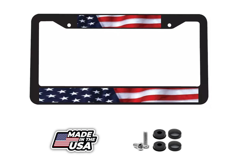 USA American Flag Freedom Patriot America Car Truck Auto License Plate Frame V2