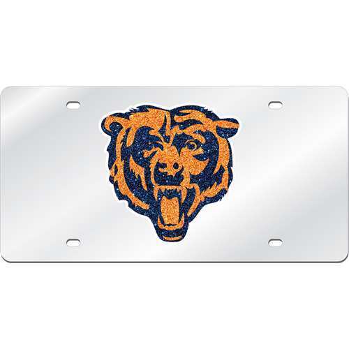 NFL Chicago Bears Logo Mirrored License Plate