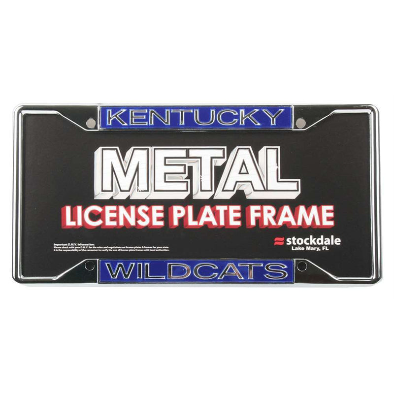 NCAA Kentucky Wildcats Metal Laser-cut mirror Inlaid Acrylic License Plate Frame