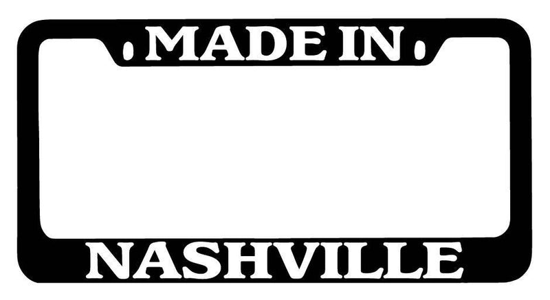 Black METAL License Plate Frame Made In Nashville Auto Accessory 2392  Mod-GRAPH9856236-9152