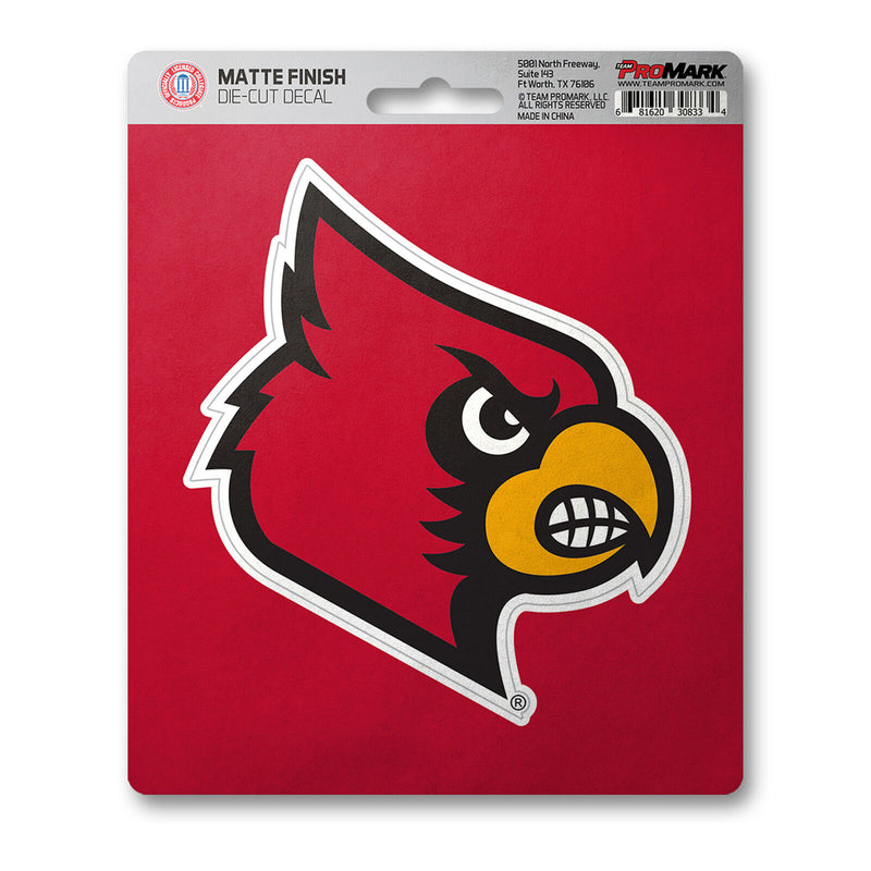 NCAA Louisville Cardinals Decal Matte 5"X6.25" Auto Boat Luggage