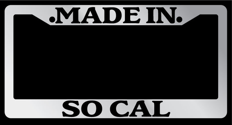 Chrome METAL License Plate Frame Made In So Cal Auto Accessory  Mod-GRAPH9856236-10026