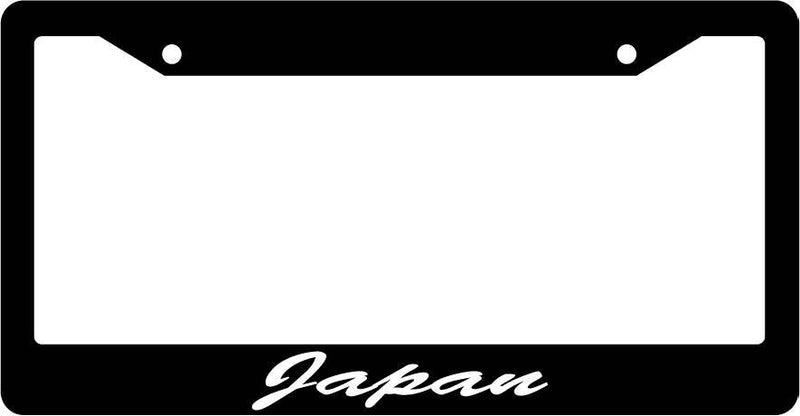 Black License Plate Frame CURSIVE Japan Auto Accessory Novelty  Mod-GRAPH9856236-1897