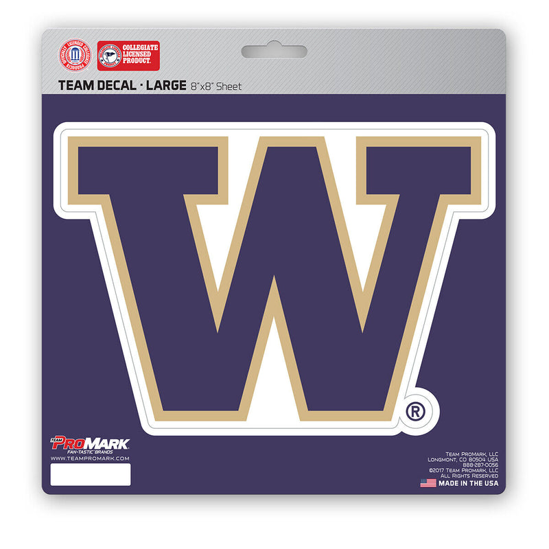 NCAA Washington Huskies Decal Large 8"X8" Auto RV Cooler Luggage