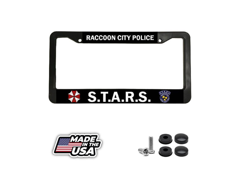 for Resident Evil Fans! Raccoon City Police /S.T.A.R.S. Car License Plate Frame