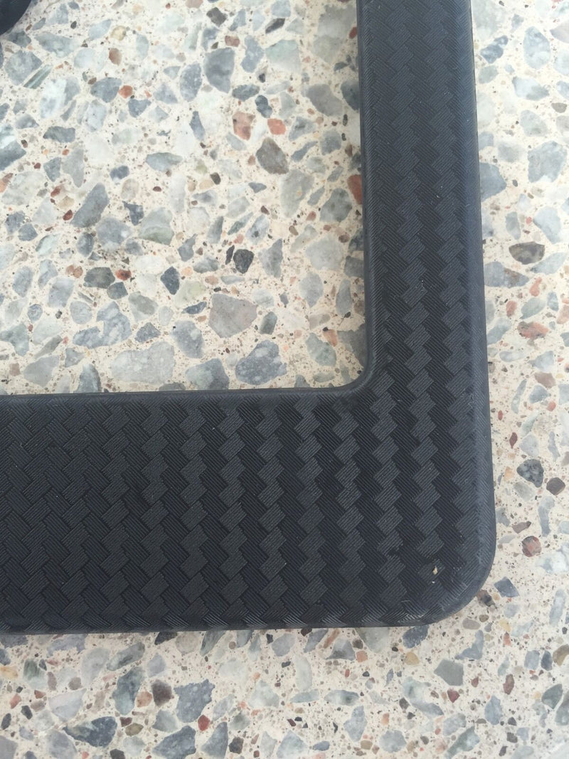 2 x JDM CARBON FIBER PAINTED LICENSE PLATE FRAME US/CANADA SIZE COVER FRONT/REAR