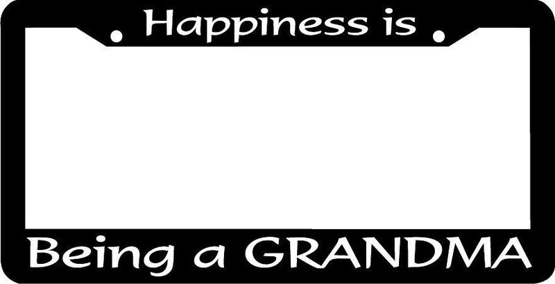 Happiness is being a grandma License Plate Frame