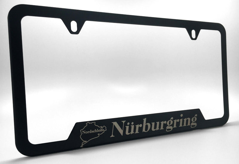 Nurburgring License Plate Frame ; Laser Engraved ; F1 Formula Racing ; German