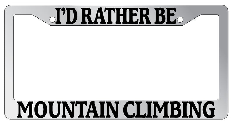 Chrome METAL License Plate Frame I&