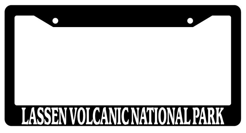 Black License Plate Frame Lassen Volcanic National Park Auto Accessory 1523  Mod-GRAPH9856236-668