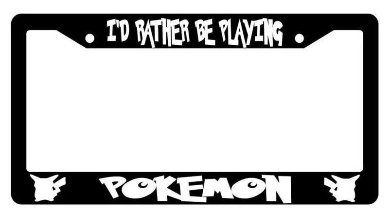 Black License Plate Frame I&