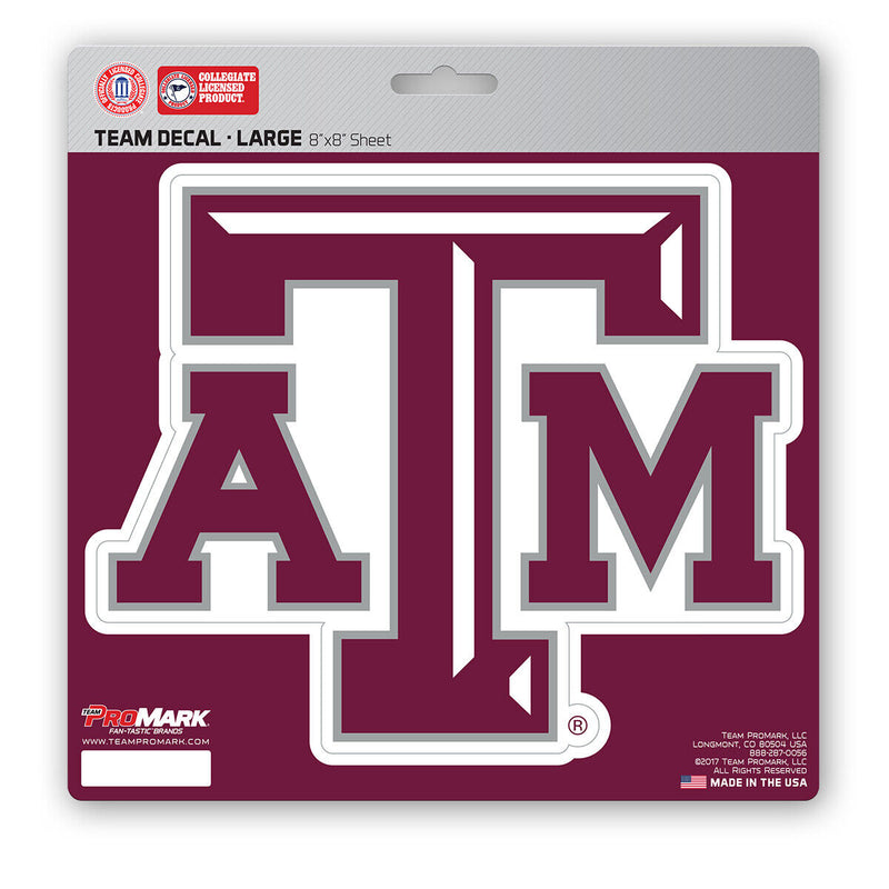 NCAA Texas A&amp;M Aggies Decal Large 8"X8" Auto RV Cooler Luggage