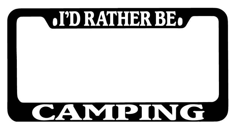 Black METAL License Plate Frame I&