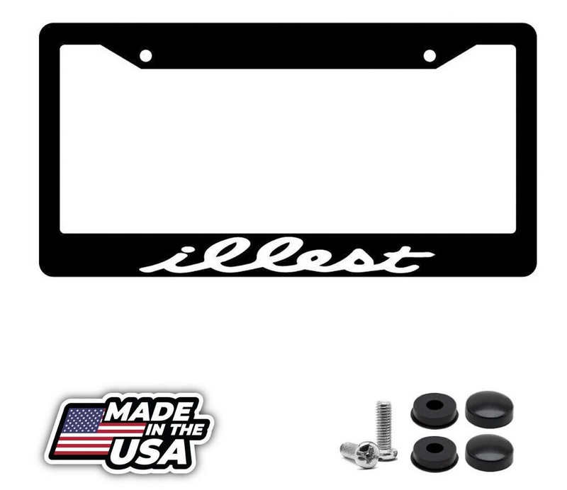 Illest Black License Plate Frame JDM Auto