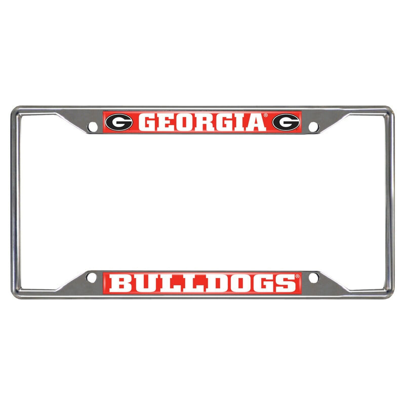 NCAA Georgia Bulldogs Chrome Metal License Plate Frame