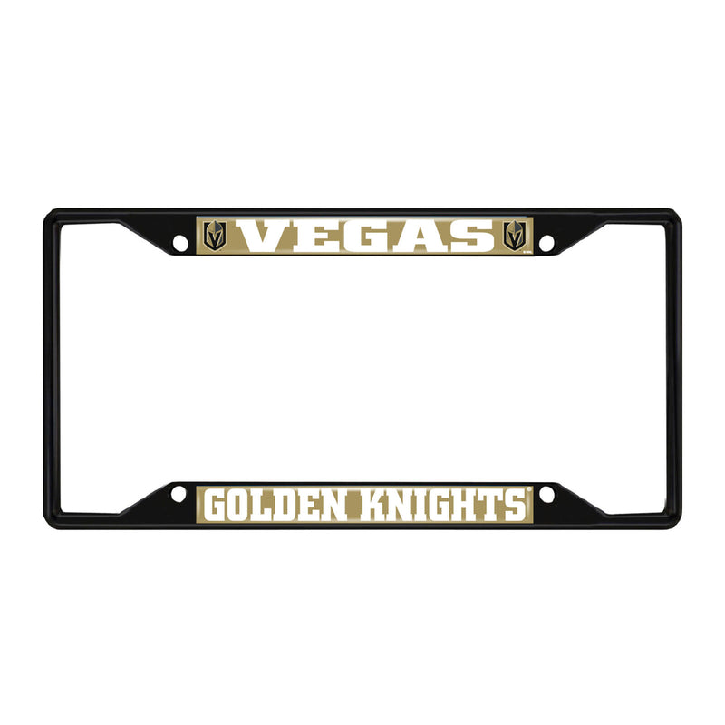NHL Vegas Golden Knights Black Metal License Plate Frame