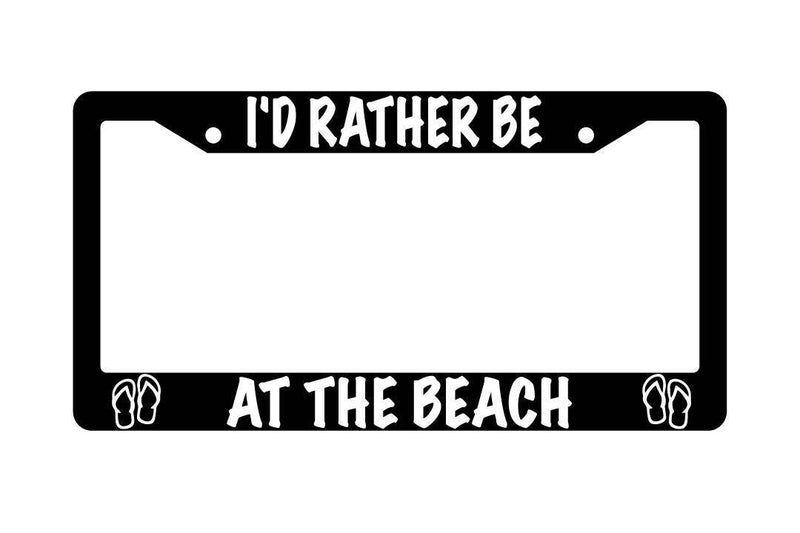 Black License Plate Frame I&