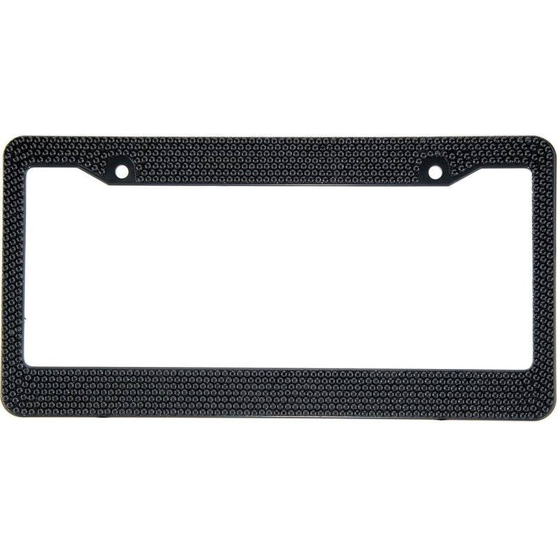Metal License Plate Frame Bling Rhine Stones Black Crystal Diamond