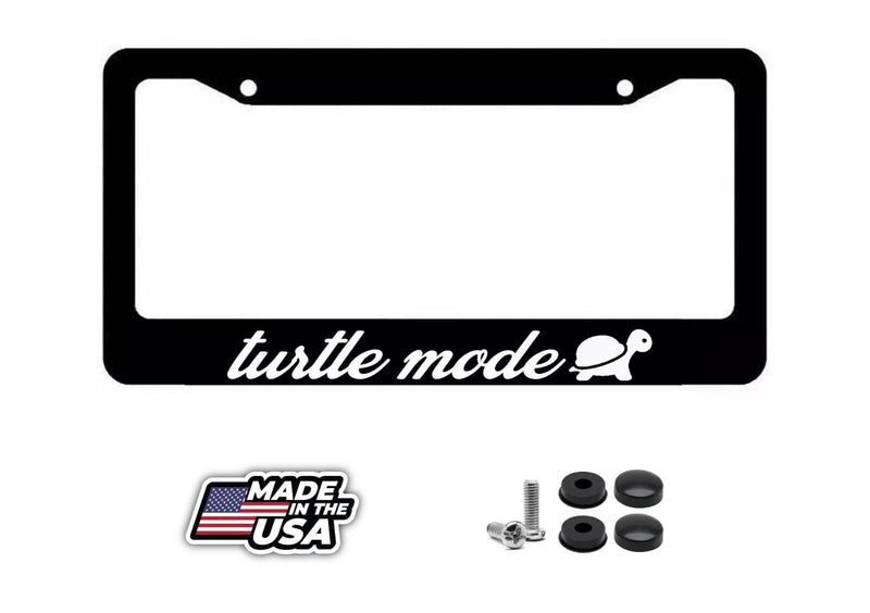 Turtle Mode License Plate Frame Lowered jdm funny low slow