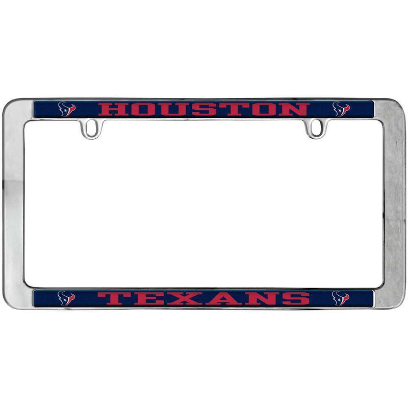 NFL Houston Texans Thin Metal License Plate Frame