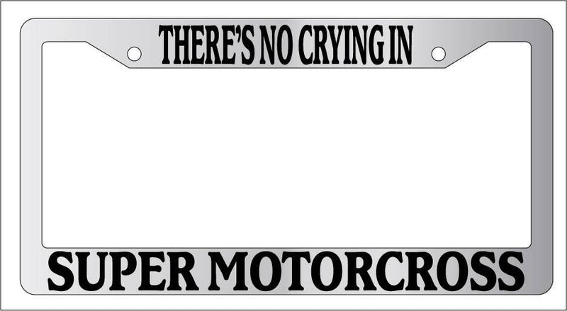 Chrome METAL License Plate Frame THERE&