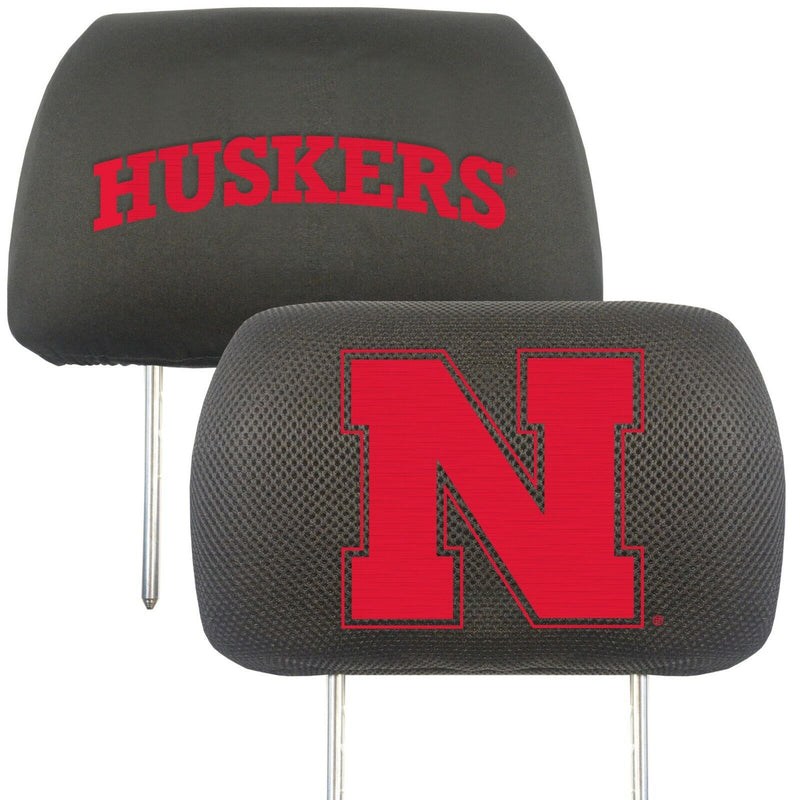 NCAA Nebraska Cornhuskers 2-Piece Embroidered Headrest Cover