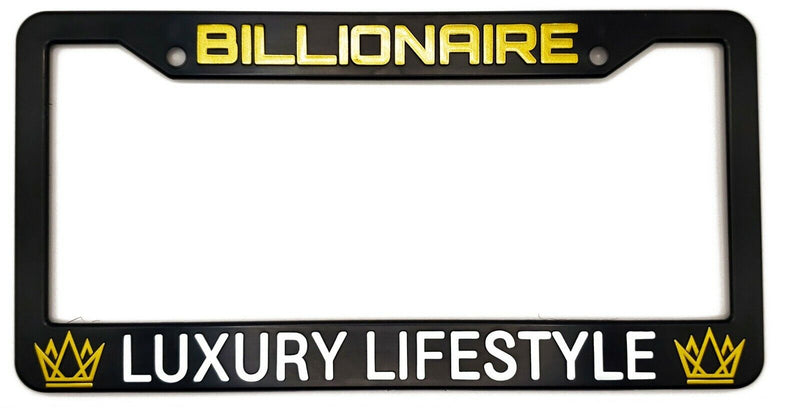 Billionaire "Luxury Lifestyle" License Plate Frame