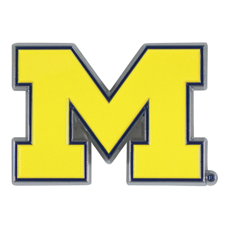 NCAA Michigan Wolverines Diecast 3D Color Emblem Car Truck