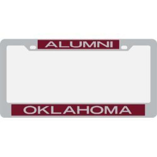 NCAA Oklahoma Sooners Metal Alumni Inlaid Acrylic License Plate Frame