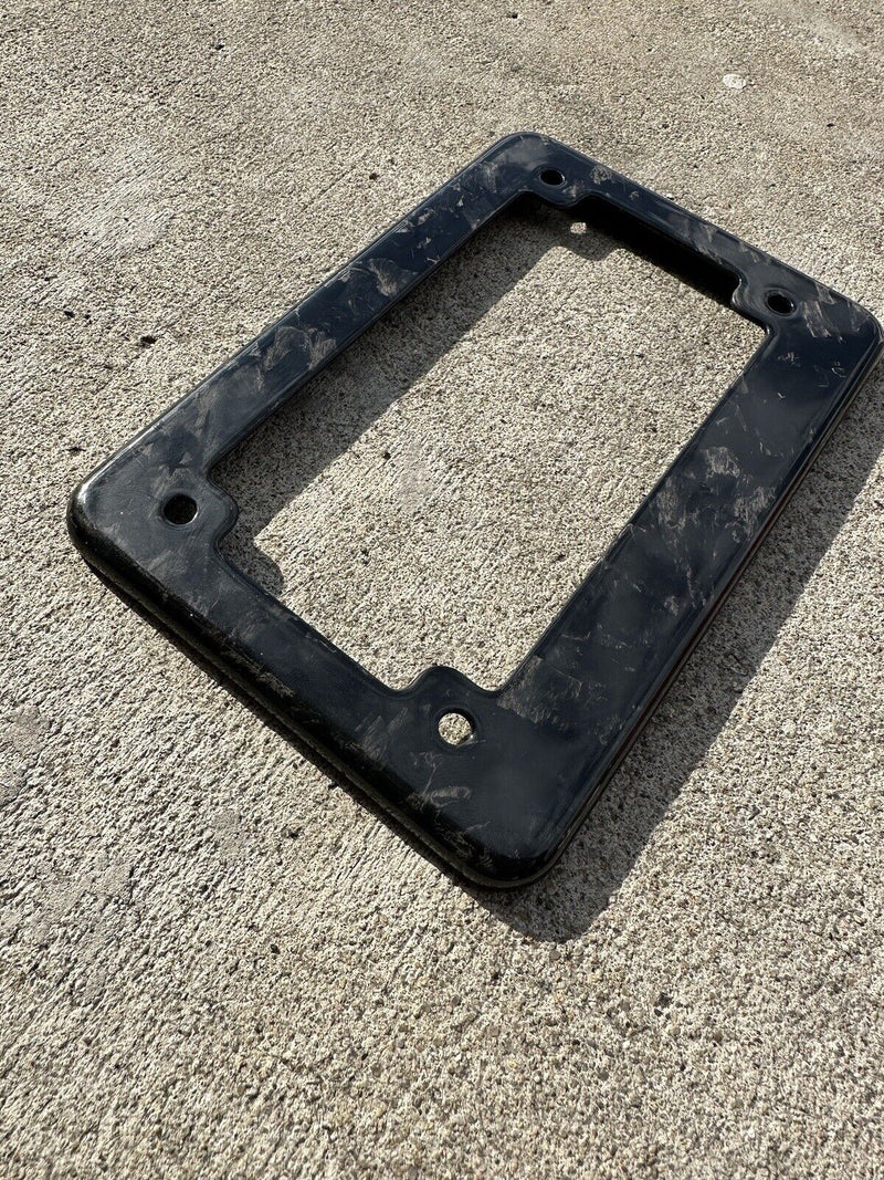 Forged Carbon Fiber Motorcycle License Plate Frame