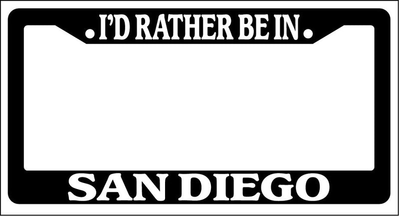 Black License Plate Frame I&