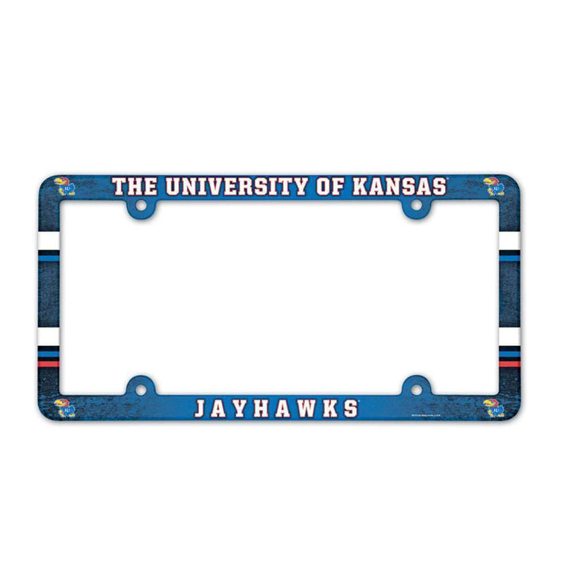 NCAA Kansas Jayhawks Plastic License Plate Frame