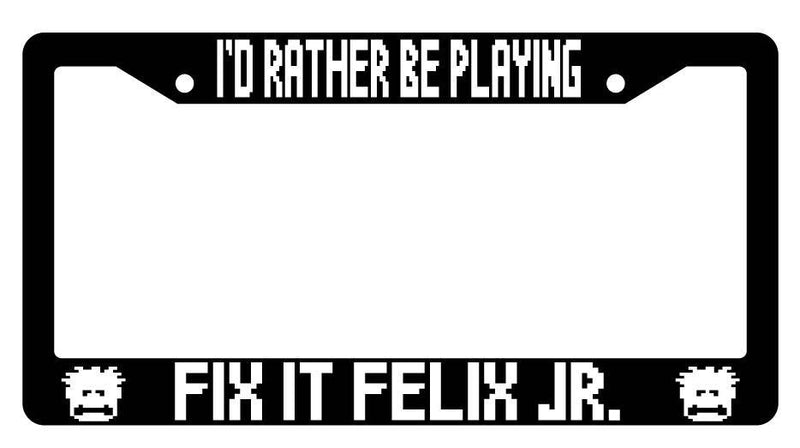 Black License Plate Frame I&