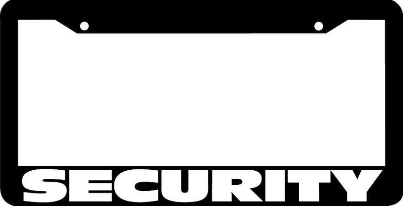 SECURITY vehicle truck security guard License Plate Frame