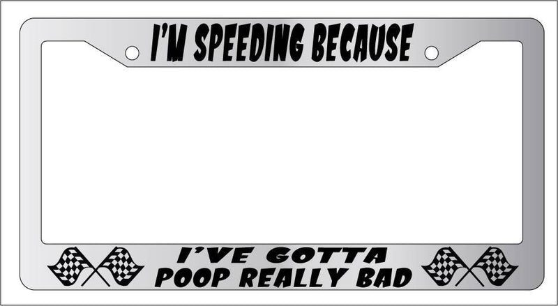 Chrome License Plate Frame I&