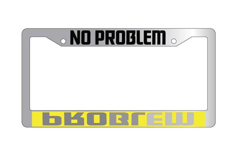 Chrome License Plate Frame NO PROBLEM Auto Accessory 2604  Mod-GRAPH9856236-5250