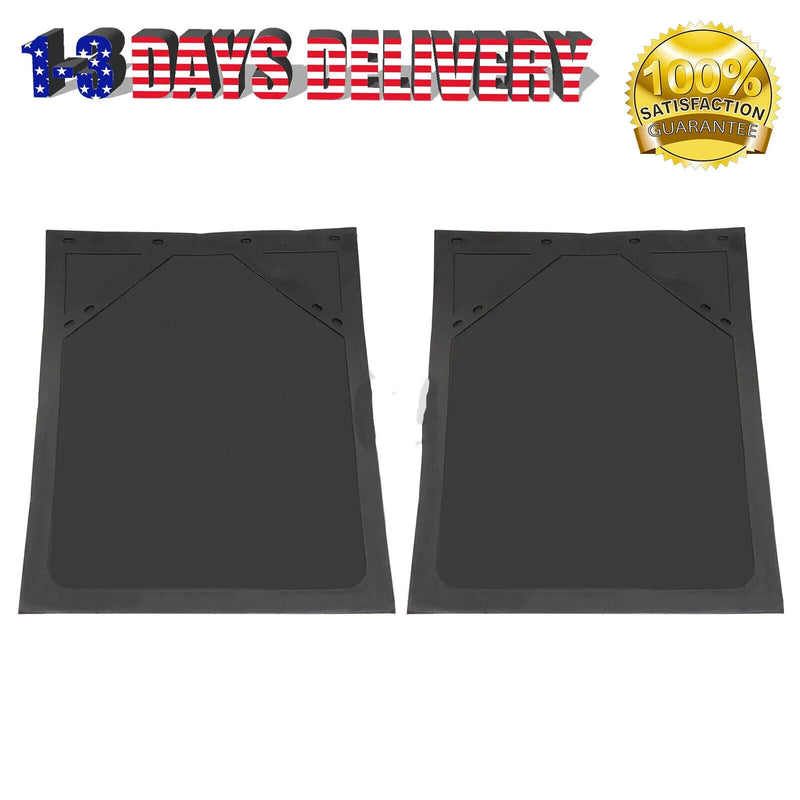 Pair Mud Flaps for Semi Truck Trailer Rubber 30" x 24" Heavy Duty Design Chevron