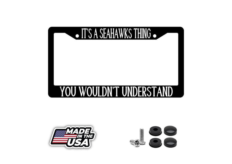 Black License Plate Frame IT&