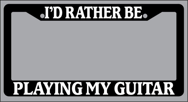 Black License Plate Frame "I&