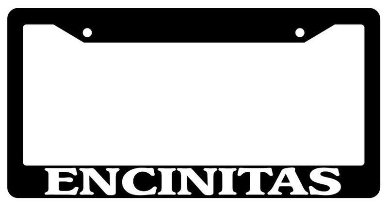 Black License Plate Frame Encinitas City State Auto Accessory 1242  Mod-GRAPH9856236-347