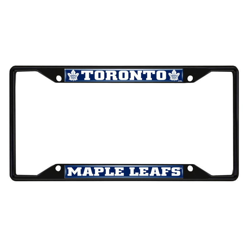 NHL Toronto Maple Leafs Black Metal License Plate Frame