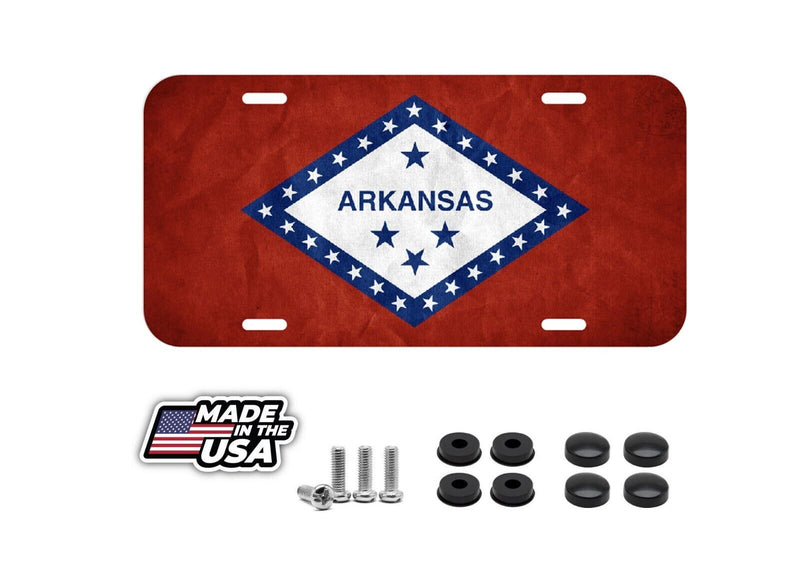 Arkansas State Flag Vehicle License Plate Auto Car Little Rock USA Fayetteville