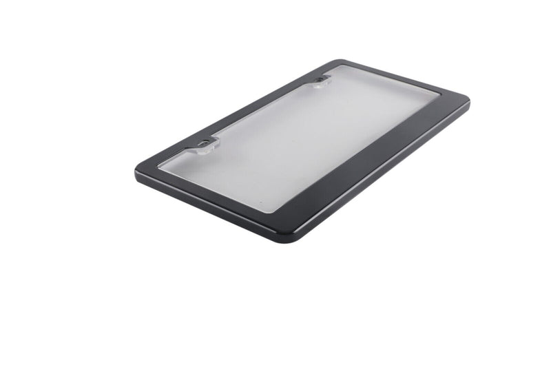 Clear 2 Holes License Plate Cover Patent Design Fits All Cars Models