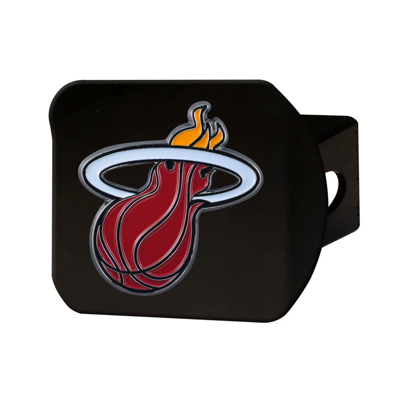 NBA Miami Heat 3D Color on Black Metal Hitch Cover