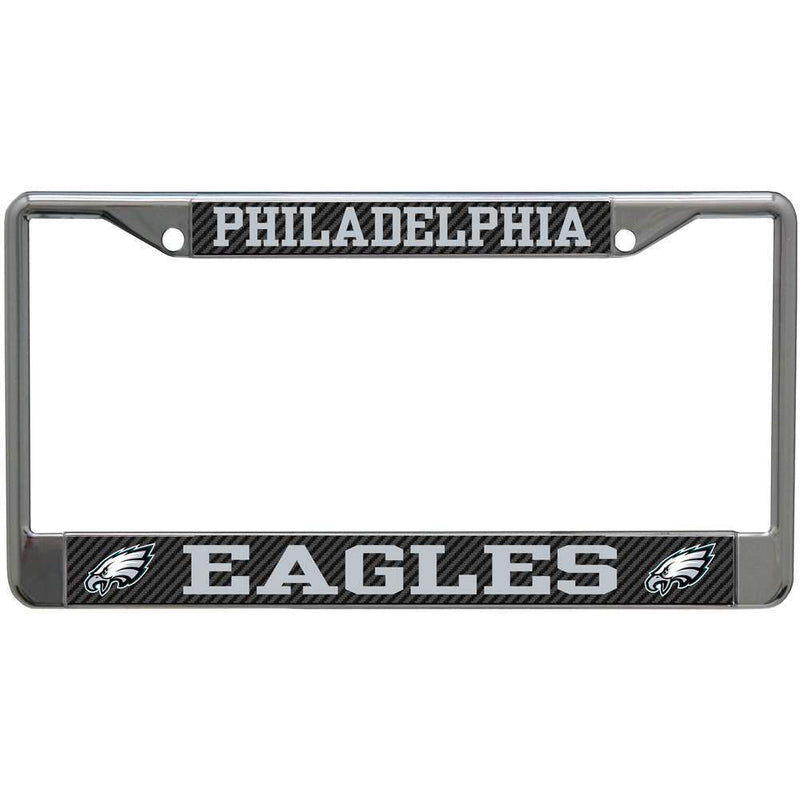 NFL Philadelphia Eagles Metal License Plate Frame - Carbon Fiber