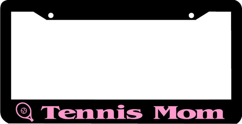 TENNIS MOM pink License Plate Frame