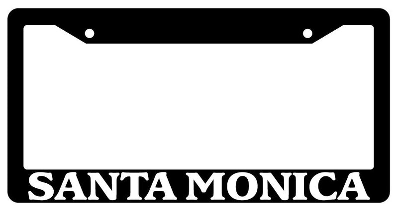 Black License Plate Frame Santa Monica City State Auto Accessory Novelty 2659  Mod-GRAPH9856236-310